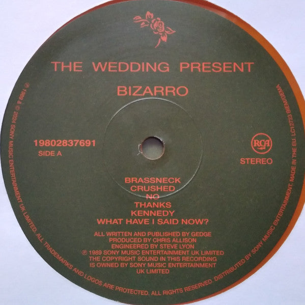 The Wedding Present : Bizarro (LP, Album, Bioplastic, RE, RP, Ora)