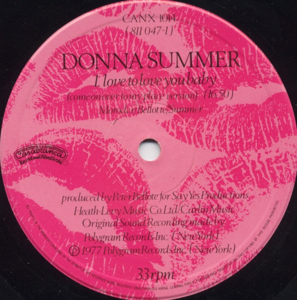Donna Summer : Love To Love You Baby (12")