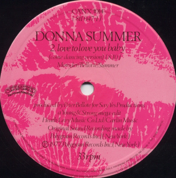 Donna Summer : Love To Love You Baby (12")