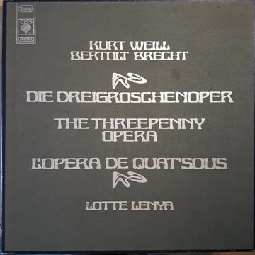 Kurt Weill, Bertolt Brecht - Lotte Lenya : Die Dreigroschenoper = The Threepenny Opera = L'opéra De Quat'sous (2xLP + Box, RE)