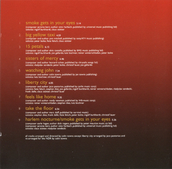 Norma Winstone With The NDR Big Band : It's Later Than You Think (CD, Album)