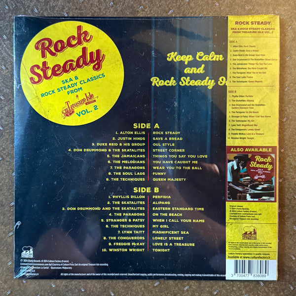 Various : Rock Steady - Ska & Rock Steady From Treasure Isle Vol. 2 (LP, Comp, Cle)