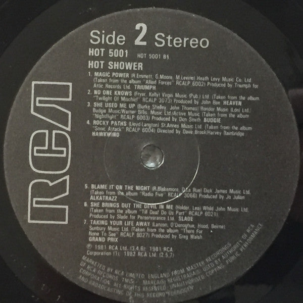 Various : Hot Shower (LP, Comp)