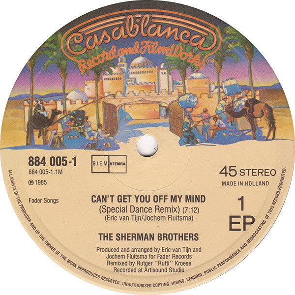 The Sherman Brothers (2) : Can't Get You Off My Mind (12")