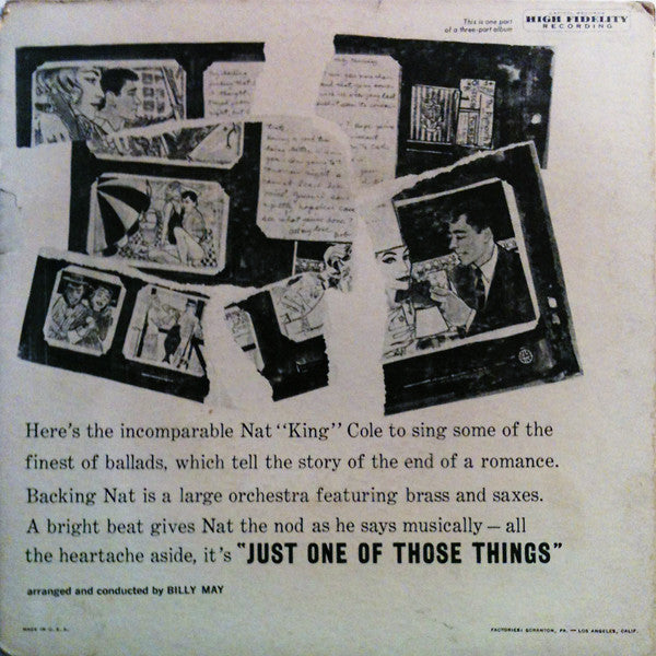 Nat King Cole : Just One Of Those Things, Part 1 (7", EP)