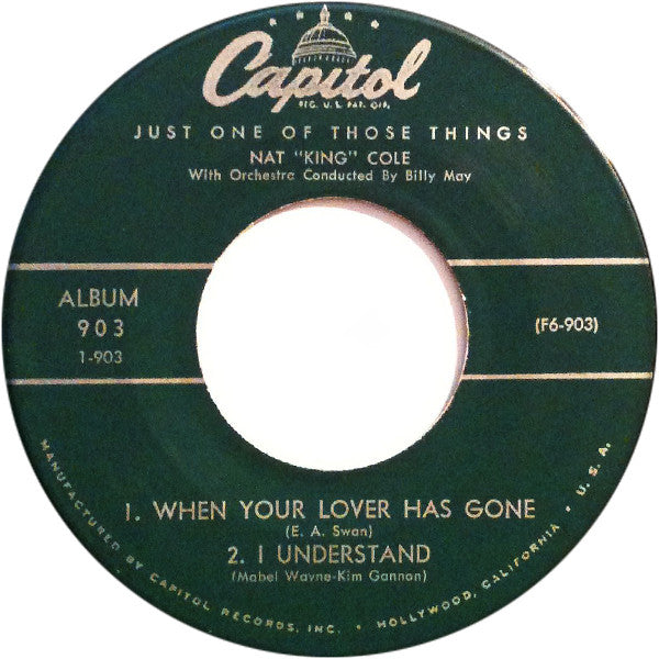Nat King Cole : Just One Of Those Things, Part 1 (7", EP)