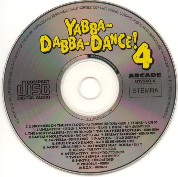 Various : Yabba-Dabba-Dance! 4 (CD, Comp)