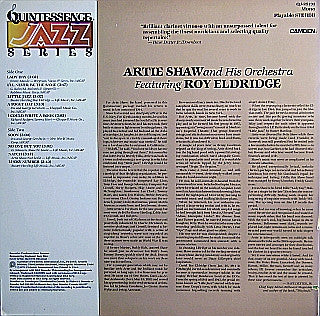 Artie Shaw And His Orchestra : Featuring Roy Eldridge (LP, Comp, Mono, RE)