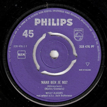 Willy Alberti : Waar Ben Je Nu? (7", Single)