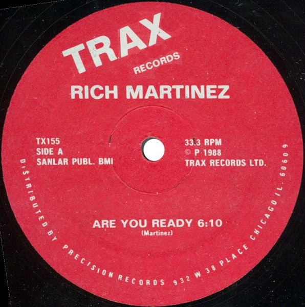 Rich Martinez : Are You Ready (12")