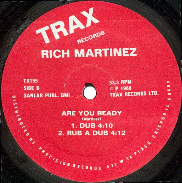 Rich Martinez : Are You Ready (12")