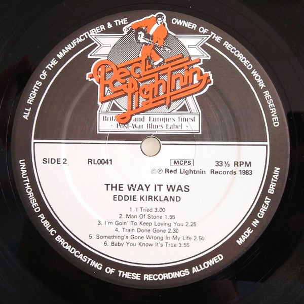 Eddie Kirkland : The Way It Was (LP, Album, RE)