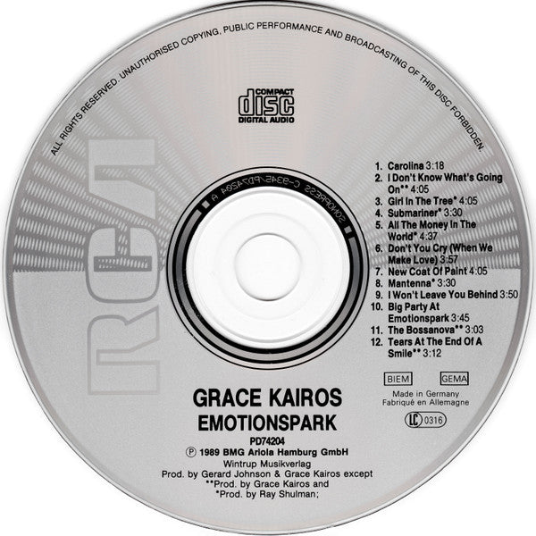 Grace Kairos : Emotionspark (CD, Album)