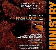 Ministry : Piss (CD, Promo, Smplr)