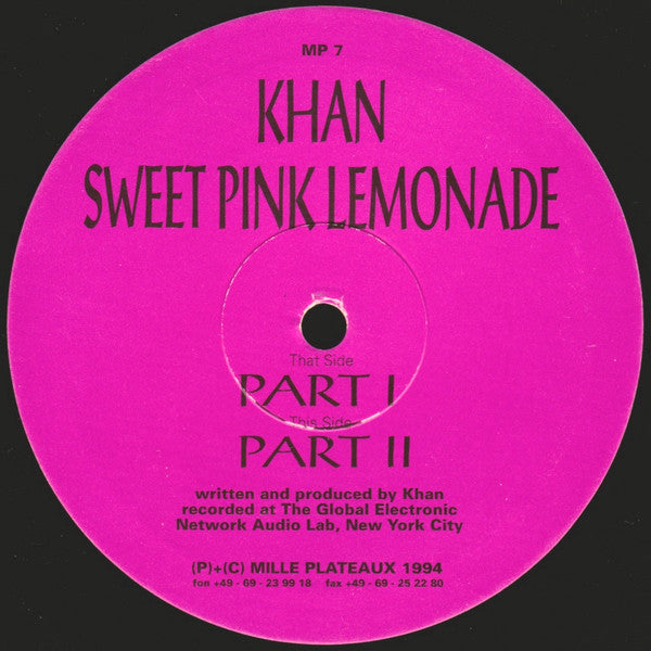 Khan : Sweet Pink Lemonade (10")