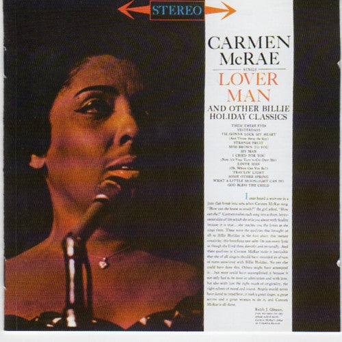 Carmen McRae : Sings Lover Man And Other Billie Holiday Classics (CD, Album, RE, RM)