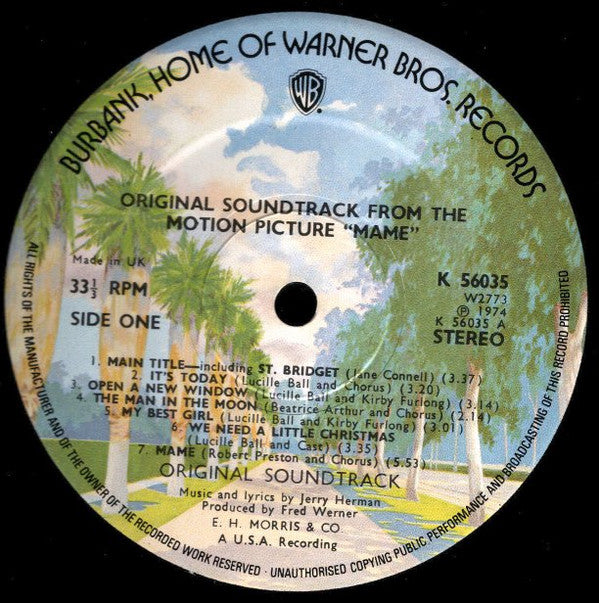 Lucille Ball, Jerry Herman : Original Soundtrack From The Motion Picture Mame (LP, Album)