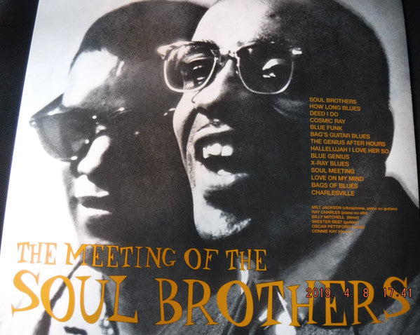 Milt Jackson & Ray Charles : The Meeting Of The Soul Brothers (2xLP, Comp, RE)