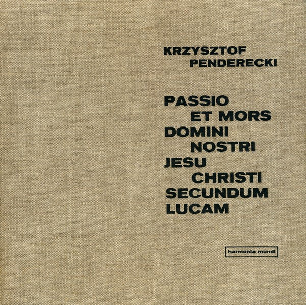 Krzysztof Penderecki : Passio Et Mors Domini Nostri Jesu Christi Secundum Lucam (2xLP, Box)