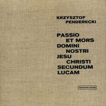 Krzysztof Penderecki : Passio Et Mors Domini Nostri Jesu Christi Secundum Lucam (2xLP, Box)