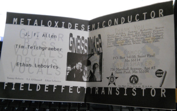 Gneissmaker : I Am The States / Retarded Triplets (7", Single)