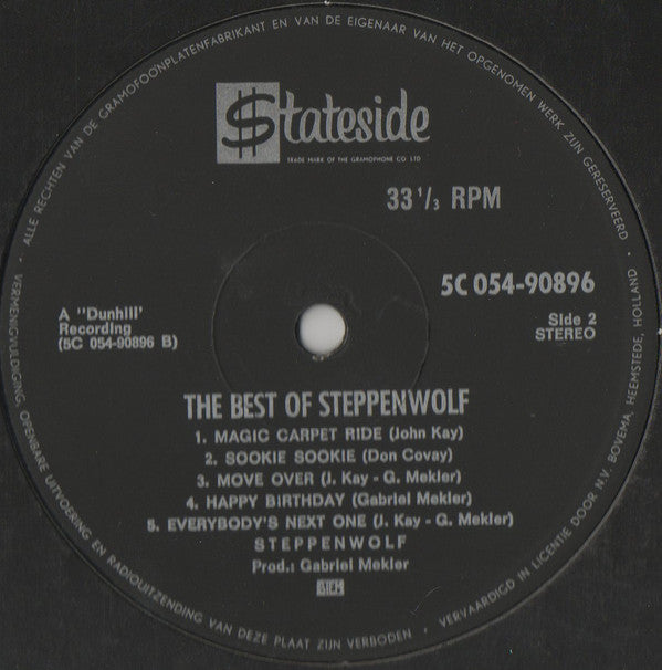 Steppenwolf : The Best Of Steppenwolf (LP, Comp)
