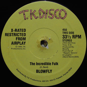 Blowfly : The Incredible Fulk (12")