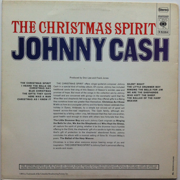 Johnny Cash : The Christmas Spirit (LP, Album, RE)