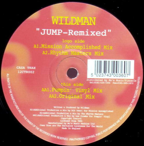 Wildman : Jump (Remixed) (12")