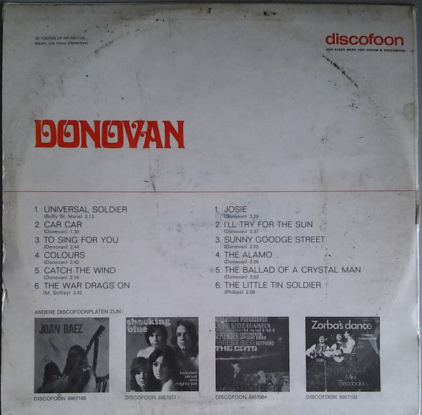 Donovan : Donovan (LP, Comp)