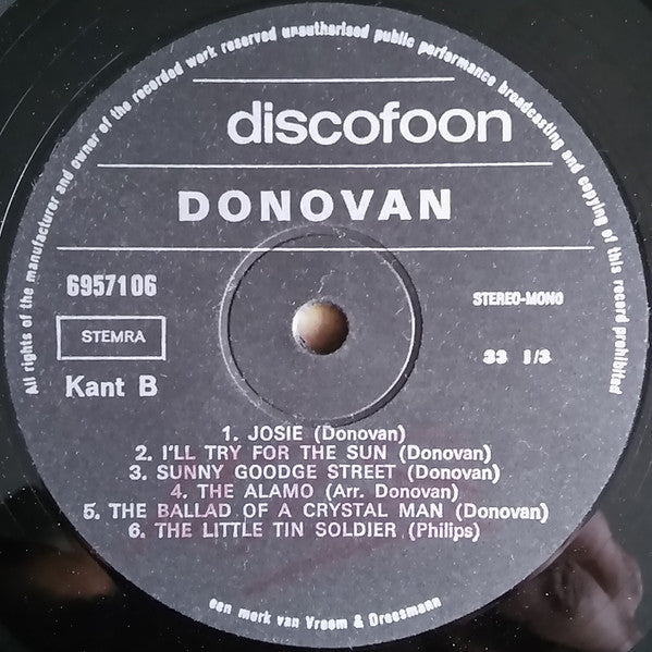 Donovan : Donovan (LP, Comp)