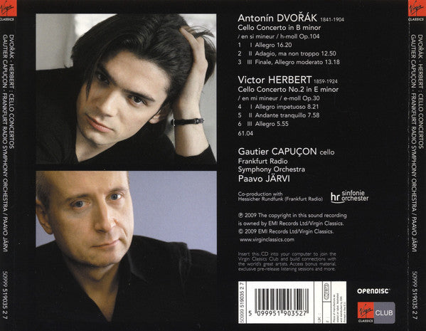 Antonín Dvořák / Victor Herbert - Gautier Capuçon, hr-Sinfonieorchester, Paavo Järvi : Cello Concertos (CD, Album, Enh)