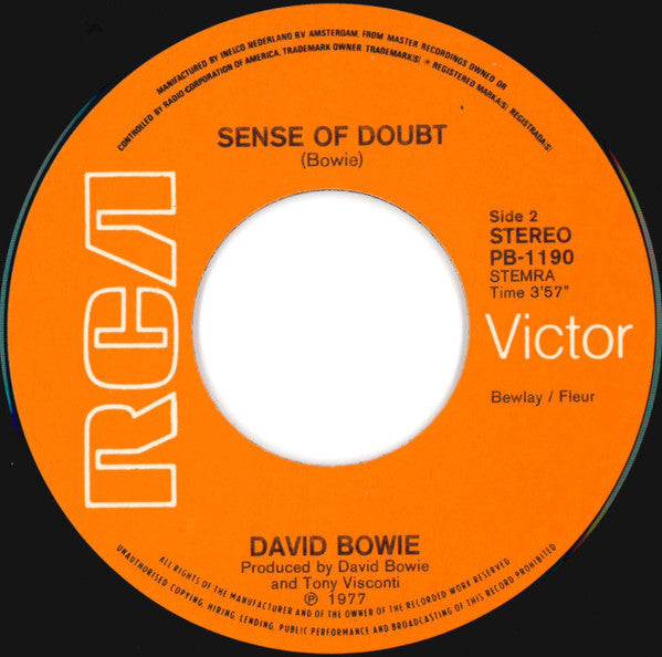 David Bowie : Beauty And The Beast (7", Single)