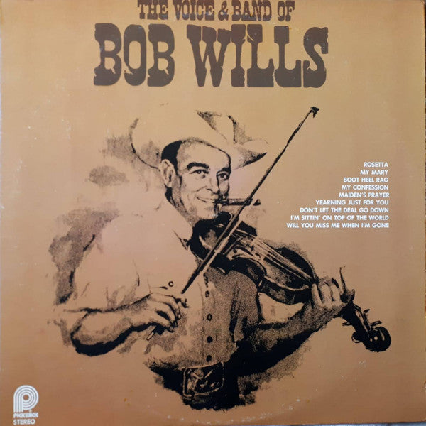 Bob Wills : The Voice & Band Of Bob Wills (LP, Comp)