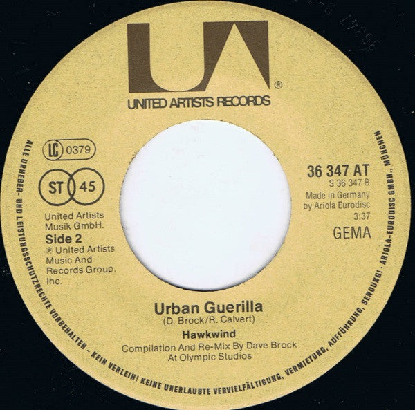 Hawkwind : Silver Machine / Urban Guerilla (7", Single, RE)