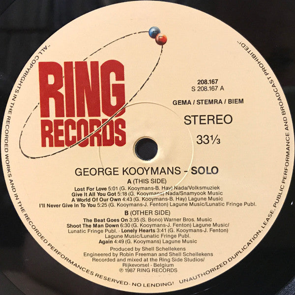 George Kooymans : Solo (LP, Album)