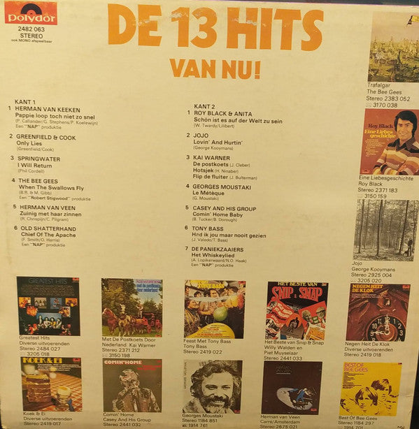 Various : De 13 Hits Van Nu! (LP, Comp)