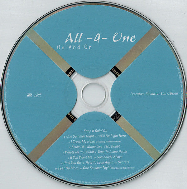 All-4-One : On And On (CD, Album)