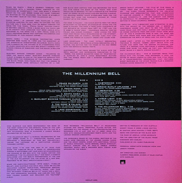 Mike Oldfield : The Millennium Bell (LP, Album, Ltd, RE, Tra)