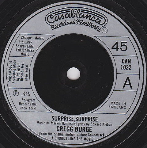 Gregg Burge : Surprise, Surprise (7", S/Sided, Single)
