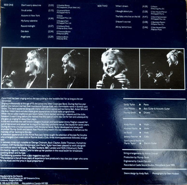 Carol Kidd : All My Tomorrows (LP, Album)
