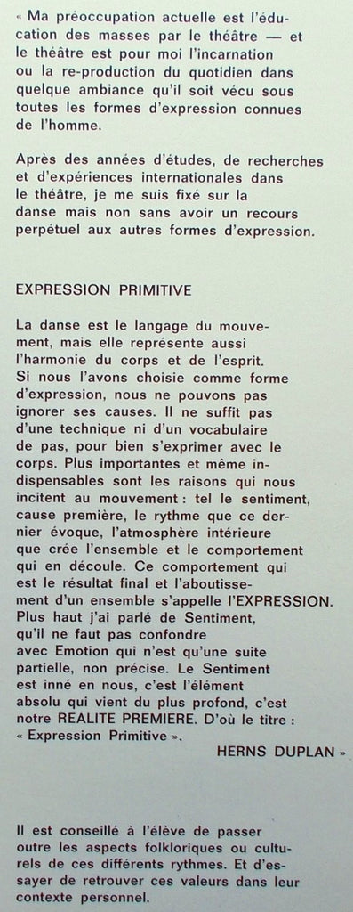 Herns Duplan : Expression Primitive (LP)