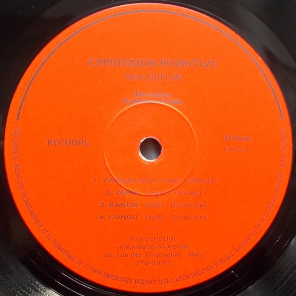 Herns Duplan : Expression Primitive (LP)