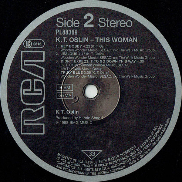 K.T. Oslin : This Woman (LP, Album)