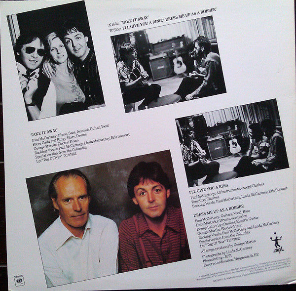 Paul McCartney : Take It Away (12", Pit)