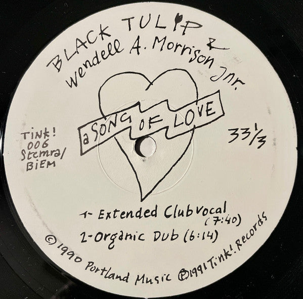 Black Tulip & Wendell A. Morrison Jnr.* : A Song Of Love (12")