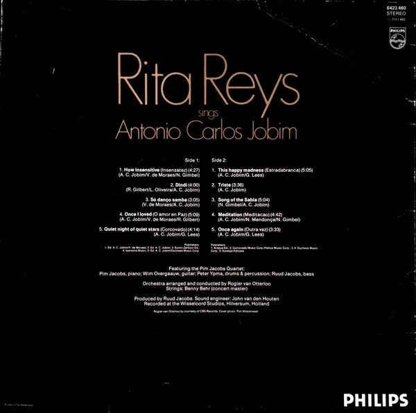Rita Reys : Sings Antonio Carlos Jobim (LP, Album)