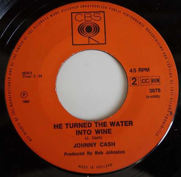 Johnny Cash : Daddy Sang Bass (7", Single)