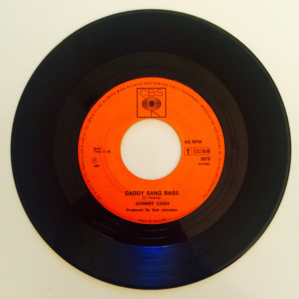 Johnny Cash : Daddy Sang Bass (7", Single)