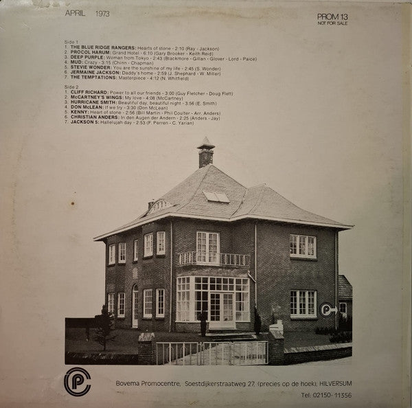 Various : Bovema Monthly Special Promotion Copy - April '73 (LP, Comp, Promo)